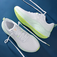 李寧（LI-NING）赤兔7丨跑步鞋女子支撐穩(wěn)定輕量緩震競速透氣輕盈訓(xùn)練跑鞋 標準白/仙果綠-3 35