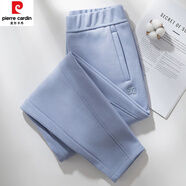 皮爾卡丹（pierre cardin）秋冬休閑運動(dòng)褲女加厚大l碼哈倫褲女加絨淺藍色2024年新款高腰 淺藍色(款) 加絨 S