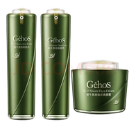 姬存希四件套素顏霜睡眠面膜洗面奶水乳黃瓜膠生機(jī)精華霜保濕 柔膚水+煥顏乳+素顏霜