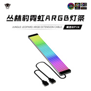 叢林豹叢林豹霓彩發(fā)光線顯卡8pin 霓虹線ARGB燈條主板24pin電腦海景房箱 8pin【黑色】霓虹線