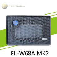 德國彩虹汽車(chē)音響低音炮EL-W68A MK2超薄音箱喇叭6*8寸座椅低音