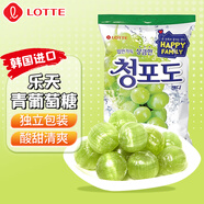 樂(lè)天青葡萄糖153g韓國(guó)進(jìn)口青提水果硬糖兒童糖果辦公室休閑零食