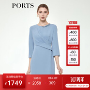 PORTS寶姿春夏女裝氣質(zhì)修身剪裁連衣裙 ALM8D159MWP105 石南色-1 XS (2)