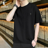 喬丹 短袖t恤男夏季新款棉質(zhì)透氣速干休閑服舒適時(shí)尚健身衣運(yùn)動(dòng)短袖男 黑色-(透氣) M /170