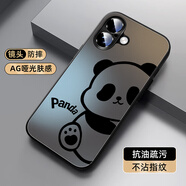 XP適用蘋果16plus手機(jī)殼鏡頭全包iphone16plus超薄散熱磨砂卡通男女防摔商務(wù)高級感-石墨灰靚麗熊仔