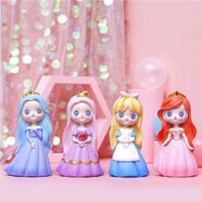 匯納玩具（HUI NA TOYS）石膏娃娃涂色公主白坯彩繪女孩小擺件涂鴉公主玩具DIY小手工 4個(gè)茜茜公主+畫畫工具