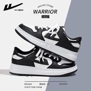 回力（Warrior）旗艦回力男鞋小白鞋男鞋高幫板鞋秋冬款情侶休閑百搭運動(dòng)鞋女球鞋 033黑白 42 （男）
