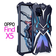 龍豈 OPPOFindx3pro手機(jī)殼金屬邊框findx5pro保護(hù)套全包防摔硬殼x2男OPPOx5 OPPO Find X5 雷神-黑色