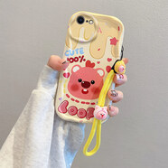 佩諾蘋果6/6s手機(jī)殼iPhone6p/6splus保護(hù)套鏡頭全包邊防摔女卡通可愛(ài)羊皮紋浮雕硅膠軟殼 TY-奶油100海貍 蘋果6P/6Splus  版