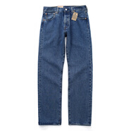 Levi's韓版 李維斯501系列'93復古版型男士寬松直筒牛仔褲潮 深藍色 韓國款， W30L32