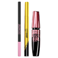 美寶蓮紐約雙頭3D眉筆自然妝效防水不暈染極細筆尖眉粉小金筆眼妝組合 粉棕B禮盒