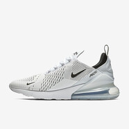 耐克（NIKE）AIR MAX 270 男子氣墊舒適休閑運動(dòng)鞋減震緩沖慢跑鞋 白AH8050-100 40碼/US7