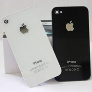 適用蘋果4S后蓋玻璃免拆機電池蓋iPhone4S玻璃后屏3.5英寸 4代后蓋玻璃【黑色】 送拆機工具