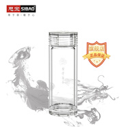思寶思寶碧潭留香商務(wù)雙層便攜玻璃杯長(cháng)輩商務(wù)禮品辦公室泡茶杯 1號-280ml