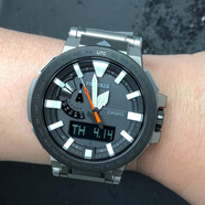 卡西歐【CASIO】手表 PROTREK 太陽能電波登山運動電子男士防水腕表 PRX-8000T-7A