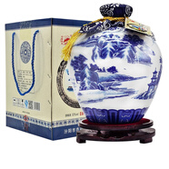 北國風(fēng)光青花瓷瓶山西清香型白酒泡酒大壇裝白酒酒水高粱酒收藏禮盒酒 53度 2.5L 1壇 江南水鄉【禮盒裝】