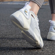 耐克（NIKE）跑步鞋女鞋2025秋季新款運動(dòng)鞋復古老爹鞋防滑緩震慢跑舒適休閑鞋 AO0354-101白色淺紫色 35.5