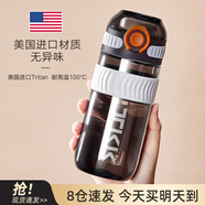 cica吸管杯成人孕婦水杯女塑料帶刻度兒童直飲壺學(xué)生杯子躺著喝水夏季 黑500ml-直飲款-進口tritan材質(zhì)