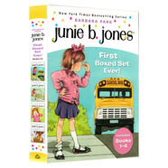 朱尼瓊斯系列1-4冊禮盒裝 英文原版 Junie B. Jones First Boxed Set Ever兒童初級章節(jié)橋梁書 插圖小說Barbara Park Set Ever 1-4 初級橋梁書 