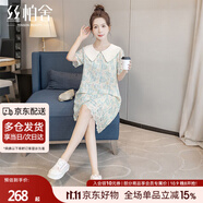 絲柏舍娃娃領(lǐng)連衣裙2025夏裝新款女裝蕾絲設計寬松腰氣質(zhì)短裙