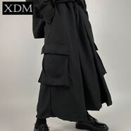 熊迪明insstudios2020韓國ins潮流復古山本暗黑風(fēng)小眾褲裙闊腿九分褲潮 黑色 XL（130斤以?xún)龋?
                                         title=