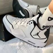 耐克（NIKE）官方艦店男鞋新款運(yùn)動鞋AIR FLIGHT 89 AJ氣墊緩震復(fù)古休閑籃球鞋 白色 42.5