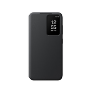 三星（SAMSUNG）S24+插卡式智能視窗保護(hù)套 S24+原裝手機(jī)殼 翻蓋手機(jī)套 原廠手機(jī)殼  SM-S9260手機(jī)殼 黑色