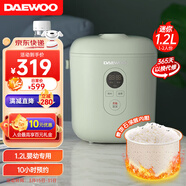 大宇（DAEWOO） 大宇電飯煲 小型家用智能預(yù)約 韓國電飯煲迷你電飯鍋小便攜宿舍1-2人食 1.2L迷你電飯煲 清水綠1.2L1-2人 1.2L 寶寶輔食
