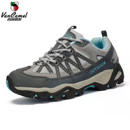 西域駱駝（VANCAMEL）新款戶外登山鞋男鞋徒步鞋網(wǎng)面戶外登山鞋透氣越野鞋旅游鞋 淺藍(lán)色 灰藍(lán)色 女 36 偏小一碼