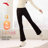 安踏自由褲丨高腰顯瘦加絨緊身長(cháng)褲女冬季新款百搭喇叭褲瑜伽褲子