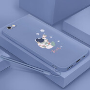 倍思力 適用蘋果6手機殼iPhone6S男女款防摔全包磨砂保護套超薄軟外殼 薰衣草灰-快樂星球 蘋果6/6s通用