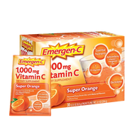 Emergen-c美國維生素c泡騰粉vc沖飲沖劑進口維c1000mg Super Orange 經(jīng)典鮮 VC粉