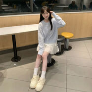 霓典甜妹穿搭套裝軟乎乎女2024秋冬韓劇學(xué)院風(fēng)針織毛衣蛋糕裙兩件 （兩件套）藍(lán)色開衫毛衣+白色蛋3 S