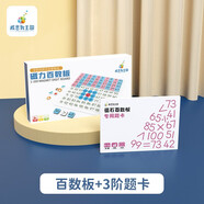 威思敦王國(guó)磁性百數(shù)板1-100數(shù)學(xué)教具幼兒園早教訓(xùn)練益智玩具幼升小 (大班/一年級(jí)拍)百數(shù)板+3階題卡