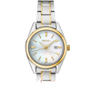 SEIKO經(jīng)典休閑簡約100米防水29.8mm SUR636七夕禮物 Two Tone ONE SIZE  SIZE