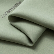 ZOCI布料面料作衣服工裝外套抗皺面料手工微彈男西裝制服全滌布料 豆綠(半米價(jià)) 多買連著的