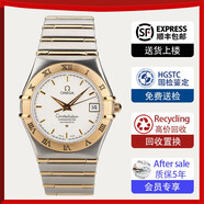 【二手99新】歐米茄男表星座系列18K黃金/玫瑰金/精鋼/鑲鉆/自動(dòng)機(jī)械二手奢侈品瑞士男士腕表手表男 【1202.30.00】機(jī)械表間金 表徑35.5