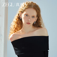 ZEGL真柳黑色玫瑰花愛(ài)心耳環(huán)925銀針耳釘輕奢高級感女生日禮物拜年 愛(ài)心玫瑰耳環(huán)+品牌專(zhuān)屬禮盒