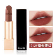 香奈兒（Chanel） 口紅絲絨炫亮魅力啞光持久唇膏七夕情人節(jié)禮物送女友老婆禮盒裝 212#摩卡栗棕