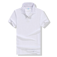 奧義馳 T恤印制標志logo訂做翻領polo廣告文化衫短袖衣定制班服工衣 白色 XXL