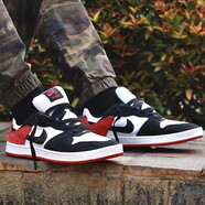 耐克（NIKE）休閑鞋男鞋 春季新款運動(dòng)鞋訓練低幫復古鞋透氣輕便滑板鞋 CJ0882-102/黑白紅 40