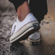 Converse匡威男鞋女鞋帆布鞋新款Chuck 70經(jīng)典復(fù)古透氣低幫休閑板鞋 162065C 白色 36