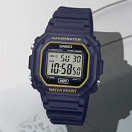 卡西歐（CASIO）手表運(yùn)動(dòng)經(jīng)典復(fù)古方塊小方表學(xué)生F108WHC-7B 7A 1A 4A 2A 電子表 F-108WH-2A2深藍(lán) 【附加貼膜】