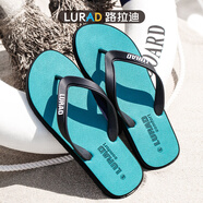 LURAD 人字拖男士夏季時尚沙灘外穿涼拖鞋 綠色 43-44