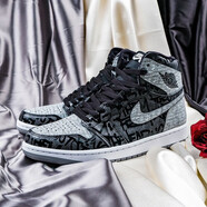 耐克（NIKE）Air Jordan 1 AJ1影子黑灰禁穿 叛逆 籃球鞋555088-036 555088-03 36
