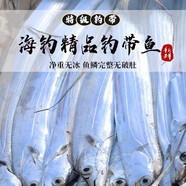 鮮享歡帶魚 海釣特級大帶魚整條帶魚整箱刀魚 生鮮魚類春節(jié)年貨禮盒 5斤裝（6-9兩/條） 帶魚