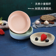 巧居巧具吐骨頭小碟子家用塑料小盤子水果盤菜盤垃圾盤創(chuàng)意防摔吐骨頭碟子 米色圓碟【1個】