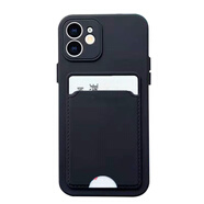 適用于redmi紅米note9手機殼9A插卡9c透明k40s軟9T卡包promax卡槽note12 黑 后背貼零錢卡片推卡插卡卡槽套包一體手機殼 黑  紅米 K40 游戲增強版