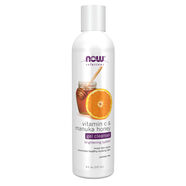 NOW FOODS 維生素 C 和麥盧卡蜂蜜潔面乳 提亮肌膚 8 oz