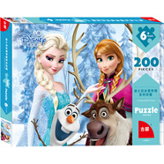 迪士尼（Disney）200片兒童拼圖玩具 冰雪奇緣公主家居裝飾盒裝拼圖生日禮物禮品